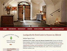 Tablet Screenshot of landgasthof-linde.at